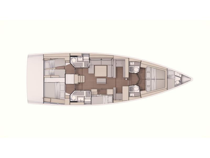 Book yachts online - sailboat - Dufour 530 A/C &amp; GEN - NEW D530 LEF - rent