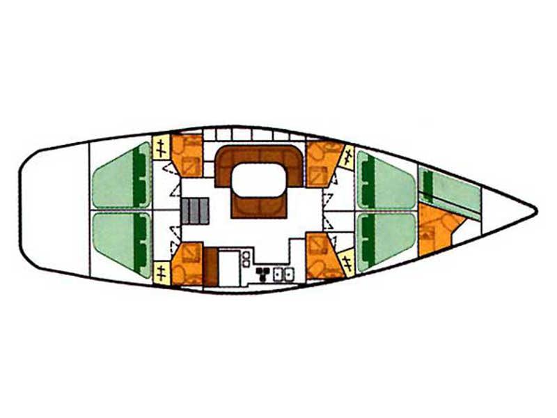 Book yachts online - sailboat - Oceanis 50 - Furtivo (Oceanis 50)SIN PATRÓN - rent