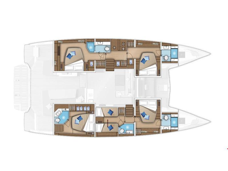 Book yachts online - catamaran - Lagoon 55 - Hydrus - rent