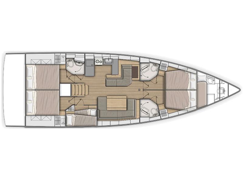 Book yachts online - sailboat - Oceanis 51.1 - Princess Oceana - rent