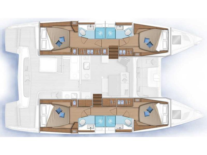Book yachts online - catamaran - Lagoon 46 - Baraonda - rent