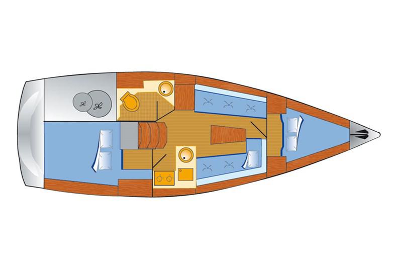 Book yachts online - False - Bavaria Cruiser 33 (2Cab) - Chili - rent