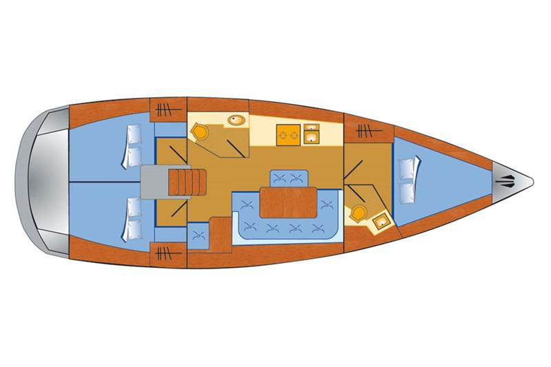 Book yachts online - False - Bavaria Cruiser 41 (3Cab) - Flipper - rent
