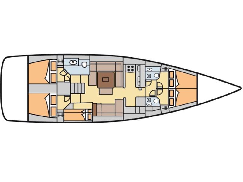 Book yachts online - sailboat - Dufour 500 Grand Large - Blue Moon - rent