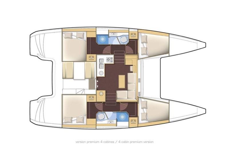 Book yachts online - False - Lagoon 40 (4+2Cab) - Liquid Spirit - rent