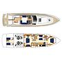 Book yachts online - motorboat - Princess V70 - Noble Beauty - rent