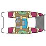 Book yachts online - catamaran - Leopard 384 - Miriam - rent