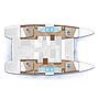 Book yachts online - catamaran - Lagoon 450  Flybridge - Albachiara - rent