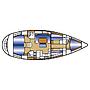 Book yachts online - sailboat - Bavaria 49 - Gaja - rent