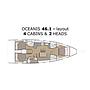 Book yachts online - sailboat - Oceanis 46.1 - owner version - NAUTI BUOY - rent