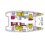 Book yachts online - catamaran - Lagoon 52F - 6 cab - Dugongo II (TOR) (6 cab + 1 crew) (A/C, WM, Generator, Inverter, Tender Lift) - rent