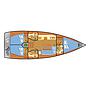 Book yachts online - sailboat - Dufour 390 Grand Large - Elena - rent