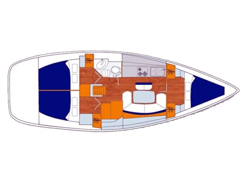 Book yachts online - sailboat - Cyclades 39 - Alize - rent