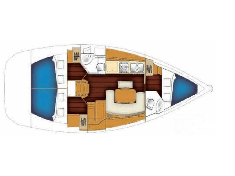 Book yachts online - sailboat - Cyclades 39 - Theodosios - rent