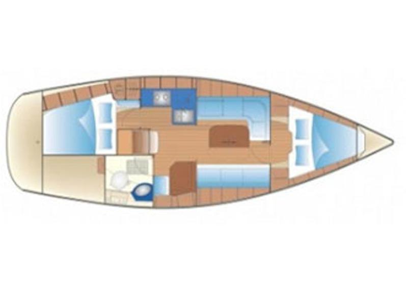 Book yachts online - sailboat - Bavaria 34 Cruiser - Dinosaur - rent