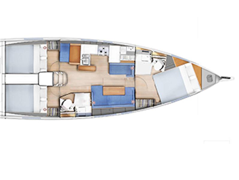 Book yachts online - sailboat - Sun Odyssey 410 - Nikolas - rent