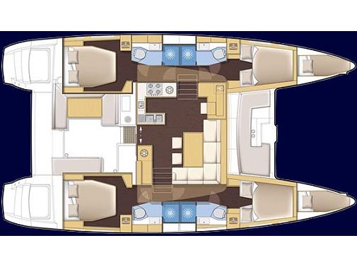 Book yachts online - catamaran - Lagoon 450  Flybridge - Mary # One AIRCO-GENERATOR - rent