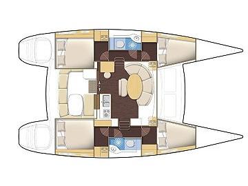 Book yachts online - catamaran - Lagoon 380 S2 - My Princess - rent