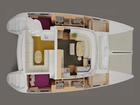 Book yachts online - catamaran - Lagoon 450 - Eva - rent