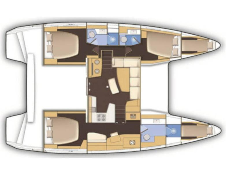 Book yachts online - catamaran - Lagoon 42 (3+2 cab.) - Skyfall - rent
