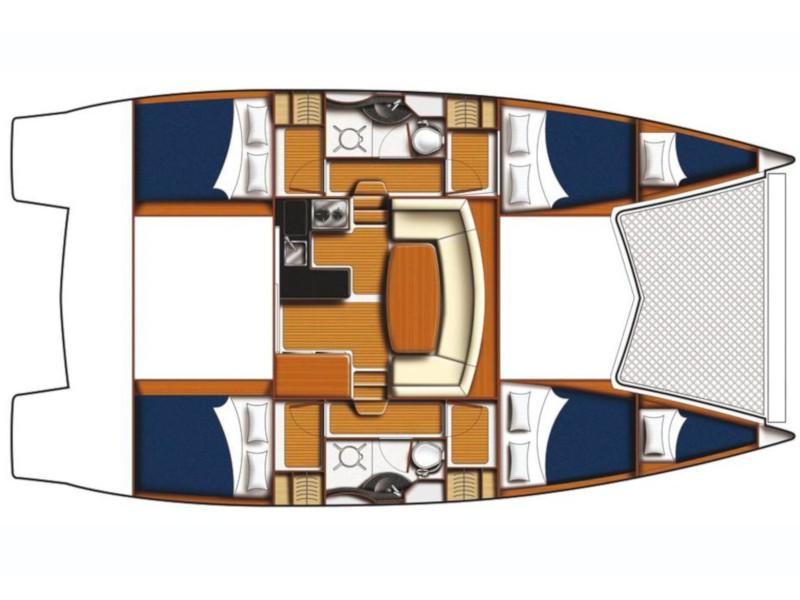 Book yachts online - powercatamaran - Leopard 39 PC (4+2 cab.) - Alana - rent