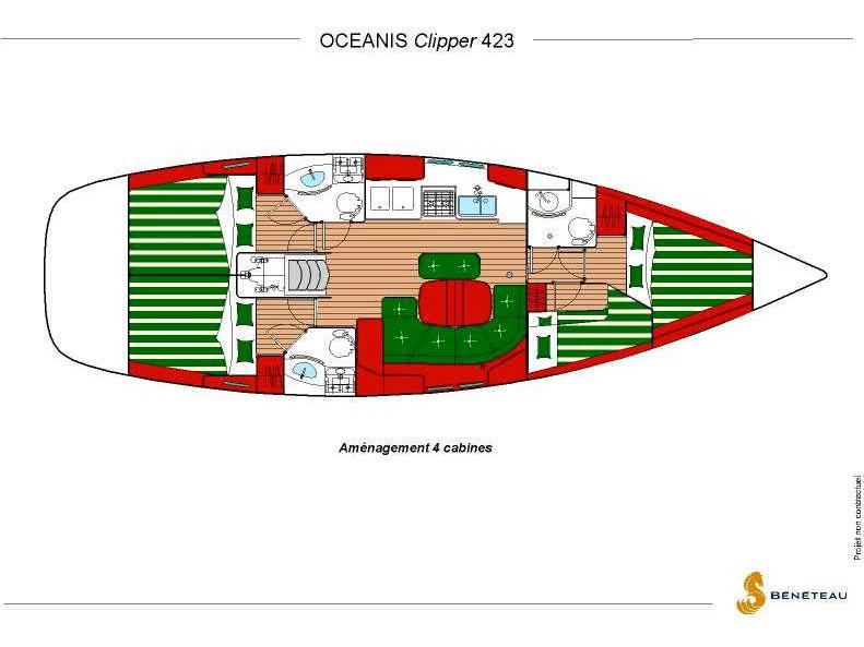 Book yachts online - sailboat - Oceanis 423 - Morgana - rent