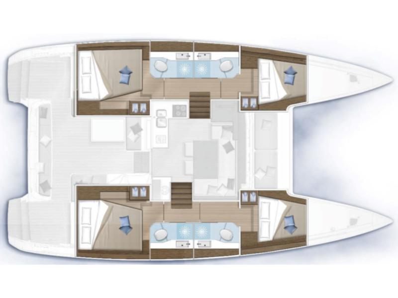 Book yachts online - catamaran - Lagoon 40 - Regolo - rent