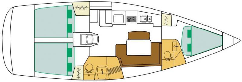 Book yachts online - sailboat - Oceanis 40 - Ventura - rent