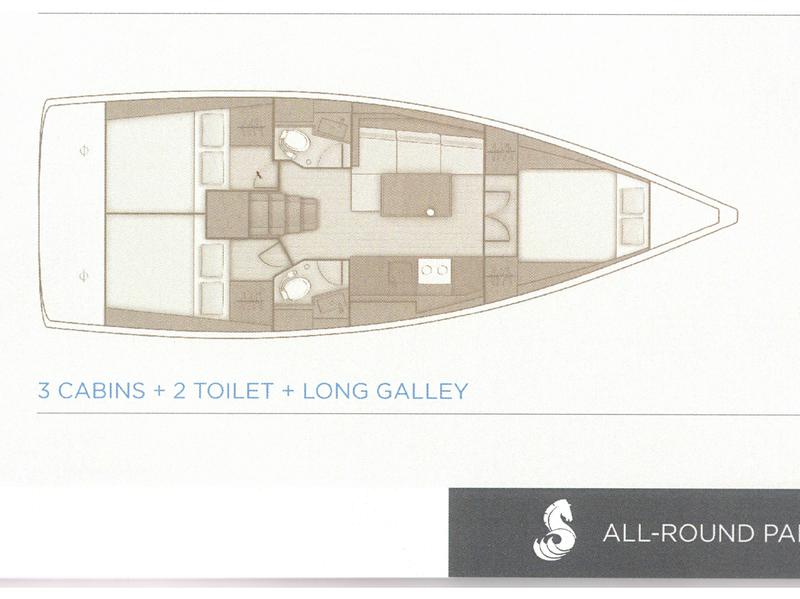 Book yachts online - sailboat - Oceanis 38.1 - MARE NOSTRUM II - rent