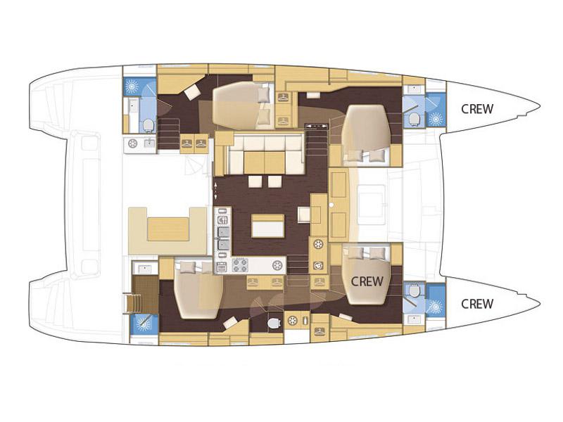 Book yachts online - catamaran - Lagoon 560 - 'O CAT  - rent