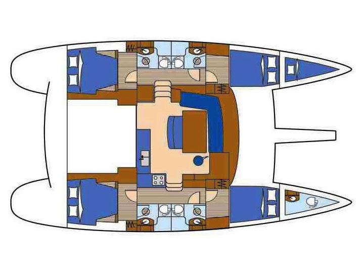 Book yachts online - catamaran - Lagoon 440 (2008) - CHARDONNAY - rent