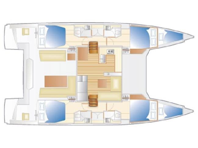 Book yachts online - catamaran - Nautitech 46 Fly - Elettra - rent