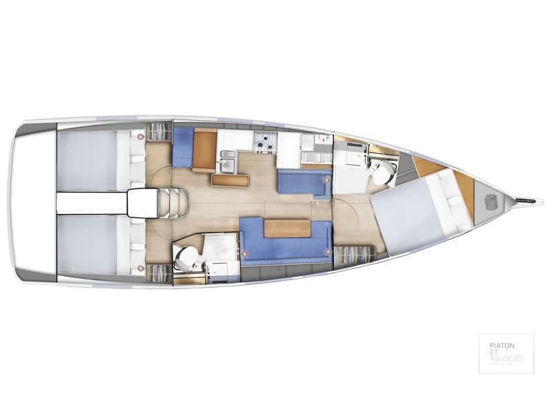 Book yachts online - sailboat - Sun Odyssey 410 - Eumephe - Comfort line - rent