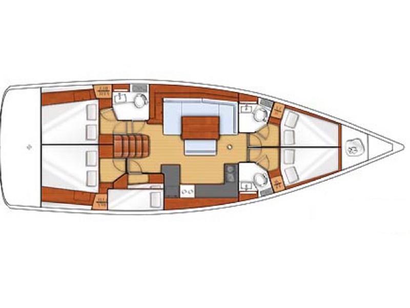 Book yachts online - sailboat - Oceanis 48 - Nayad - Standard line - rent