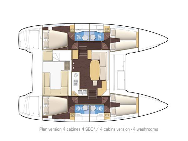 Book yachts online - catamaran - Lagoon 400 - Mercy - rent