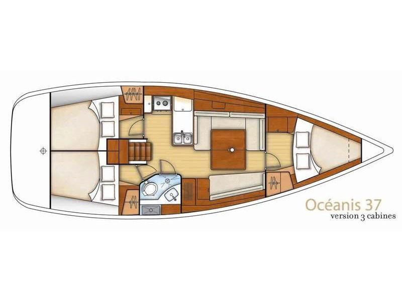 Book yachts online - sailboat - Oceanis 37 - Stardust - rent