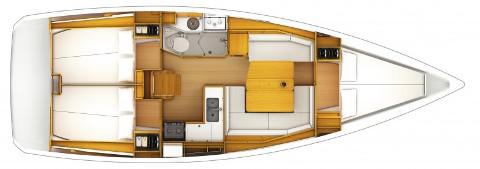 Book yachts online - sailboat - Sun odyssey 379 - Capoeira (GPS in cockpit, bowthruster, solar panels) - rent