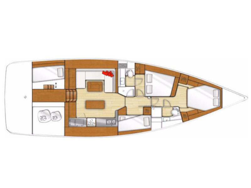 Book yachts online - sailboat - Beneteau Sense 50 - Free Bird - rent