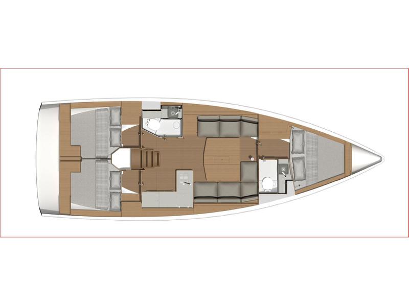 Book yachts online - sailboat - Dufour 390 Grand Large - Nunet - rent