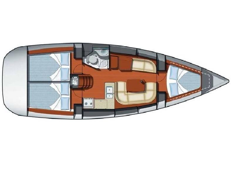 Book yachts online - sailboat - Sun Odyssey 37 - Kacamak - rent