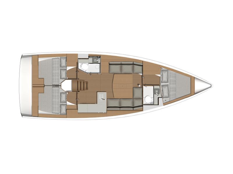 Book yachts online - sailboat - Dufour 390 Grand Large - Morgana  - rent