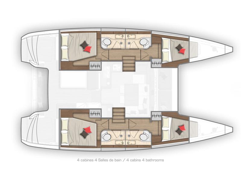 Book yachts online - catamaran - Lagoon 40 - LA LUNA - rent