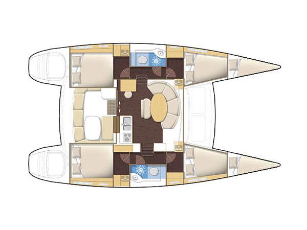 Book yachts online - catamaran - Lagoon 380 S2 - LOVE SONG - rent