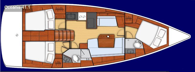 Book yachts online - sailboat - Oceanis 41.1 - KOSTIS - rent