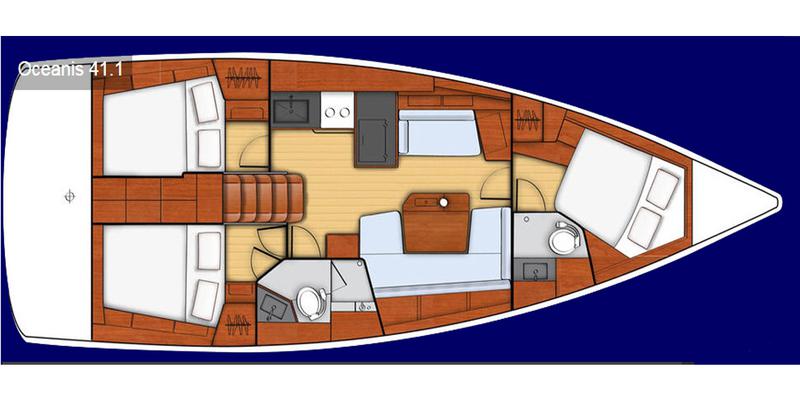 Book yachts online - sailboat - Oceanis 41.1 - KOSTIS - rent