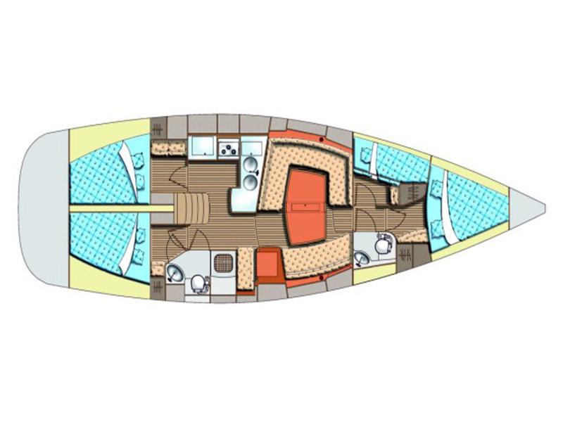 Book yachts online - sailboat - Elan 434 Impression - LINA - rent