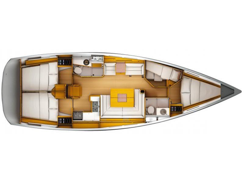 Book yachts online - sailboat - Sun Odyssey 449 - Gaia - rent