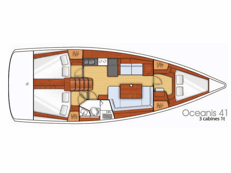 Book yachts online - sailboat - Oceanis 41 - Fata Morgana - rent