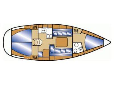 Book yachts online - sailboat - Bavaria Cruiser 37 - Diana - rent