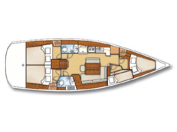 Book yachts online - sailboat - Oceanis 43 - AMADIE - rent